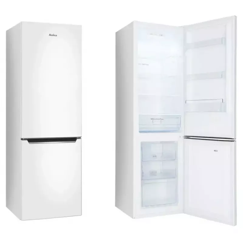 Šaldytuvas-šaldiklis AMICA FK 2995.2FT(E) — 299 L, apatinis šaldiklis, No Frost, LED, E klasė
