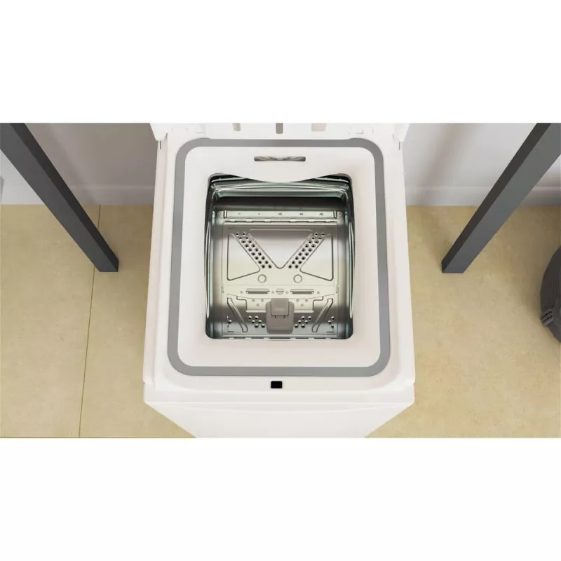 Whirlpool NTDLR 6040S PL/N skalbimo mašina su viršutiniu pakrovimu 6 kg 951 RPM Balta
