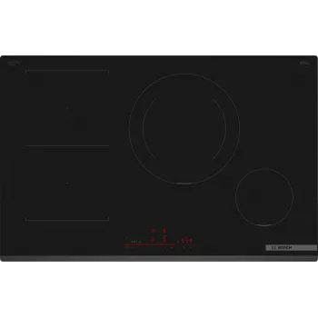Bosch Serie 6 PVS831HB1E įmontuojama indukcinė kaitlentė 80 cm 4 zonos juoda