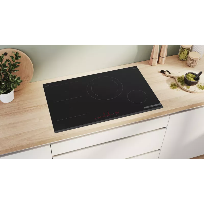 Bosch Serie 6 PVS831HB1E įmontuojama indukcinė kaitlentė 80 cm 4 zonos juoda