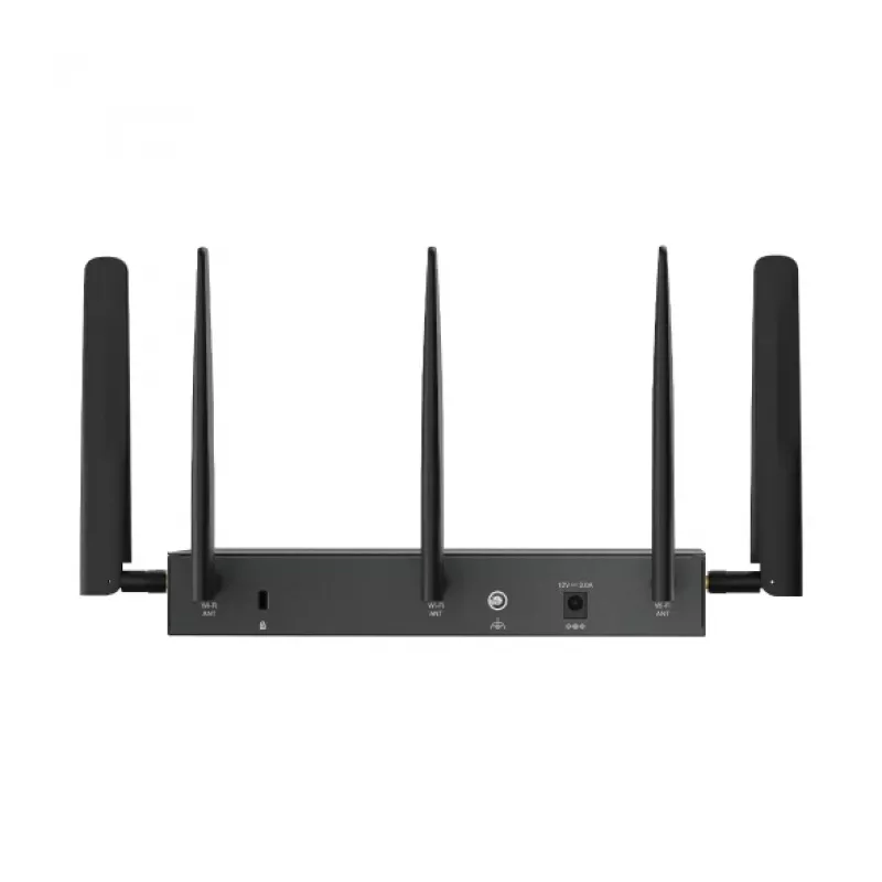 TP-Link Omada 4G+ Cat6 AX3000 Gigabit VPN maršrutizatorius, Wi-Fi 6 (802.11ax), Dual-band (2,4 GHz / 5 GHz), Ethernet LAN, 4G, juodas, stalinis/stiebinis