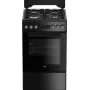 Beko FSE52321DBD dujinė-elektrinė viryklė, laisvai pastatoma, elektrinė orkaitė, dujiniai degikliai, juoda
