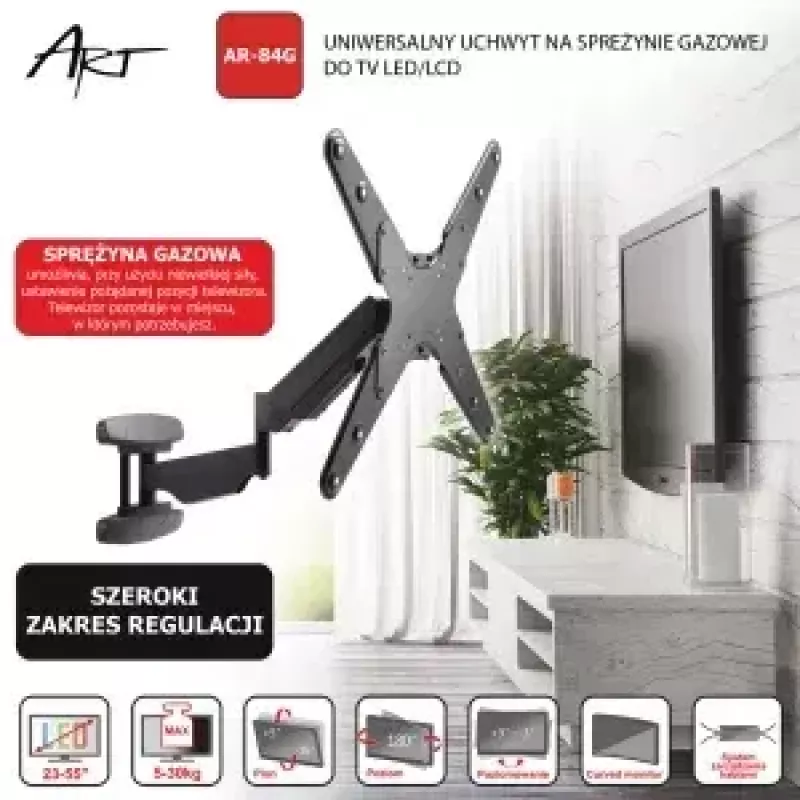 ART RAMT AR-84G TV laikiklis prie sienos