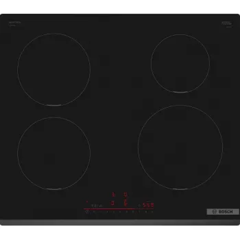 Bosch Serie 6 PIE631HB1E indukcinė kaitlentė, juoda, įmontuojama, 60 cm, 4 zonos
