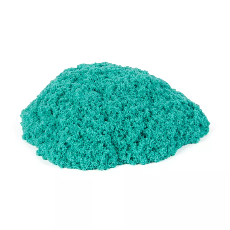 Kinetic Sand Pilies Dėklas su 1 kg Turkio Spalvos Smėlio, Sensorinis Žaislas Vaikams Nuo 3 Metų