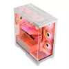 PC korpusas MODECOM Volcano SPACE APEX ARGB MIDI Tower White — plieninis, šoninis langas, ARGB ventiliatoriai, USB-C