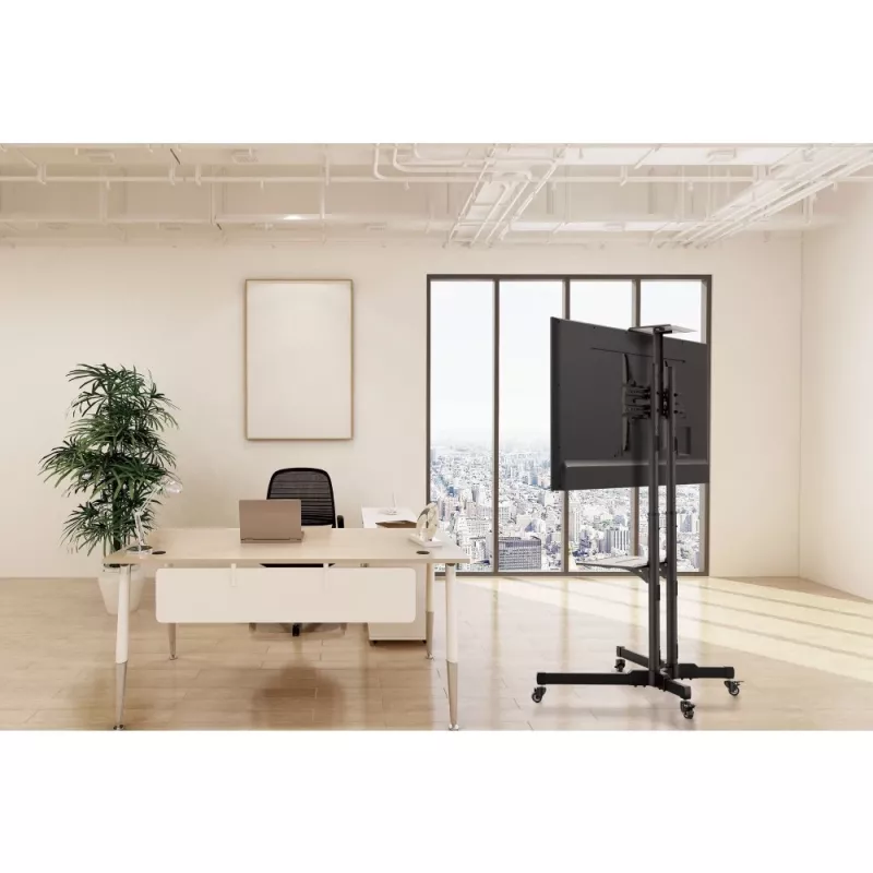 Techly ICA-TR216T TV laikiklis sieninis 177,8 cm (70 col.) juodas