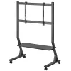 Grindinis stovas TECHLY 366983 televizoriams nuo 45 iki 90 colių, juodas, plieninis, aukštis 1026–1126 mm, maks. VESA 800x400, apkrova 60 kg