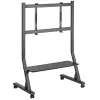 Grindinis stovas TECHLY 366983 televizoriams nuo 45 iki 90 colių, juodas, plieninis, aukštis 1026–1126 mm, maks. VESA 800x400, apkrova 60 kg