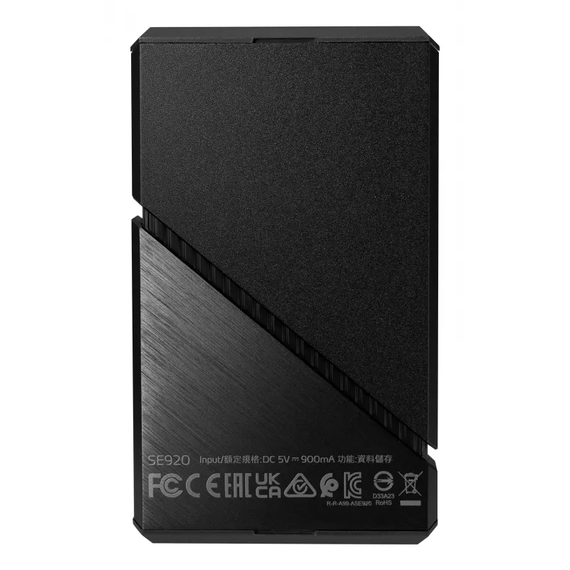 ADATA SE920 4 TB USB Type-C USB4 Gen 3x2 išorinis SSD juodas