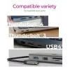 ICY BOX IB-DK4012-CPD laidinis USB 3.2 Gen 1 (3.1 Gen 1) Type-C dokų stotelė, antracito, juoda