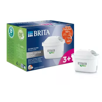 Vandens filtro kasetės BRITA Maxtra Pro Hard Water Expert — 3+1 vnt., 150 L kasetė, skirtos ąsočiams ir dozatoriams