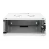 DIGITUS 4U sieninis montavimo kabinetas - SOHO nesurinktas 241x540x400 mm pilno stiklo priekinės durelės pilka