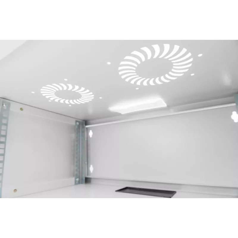 DIGITUS 4U sieninis montavimo kabinetas - SOHO nesurinktas 241x540x400 mm pilno stiklo priekinės durelės pilka