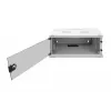 DIGITUS 4U sieninis montavimo kabinetas - SOHO nesurinktas 241x540x400 mm pilno stiklo priekinės durelės pilka