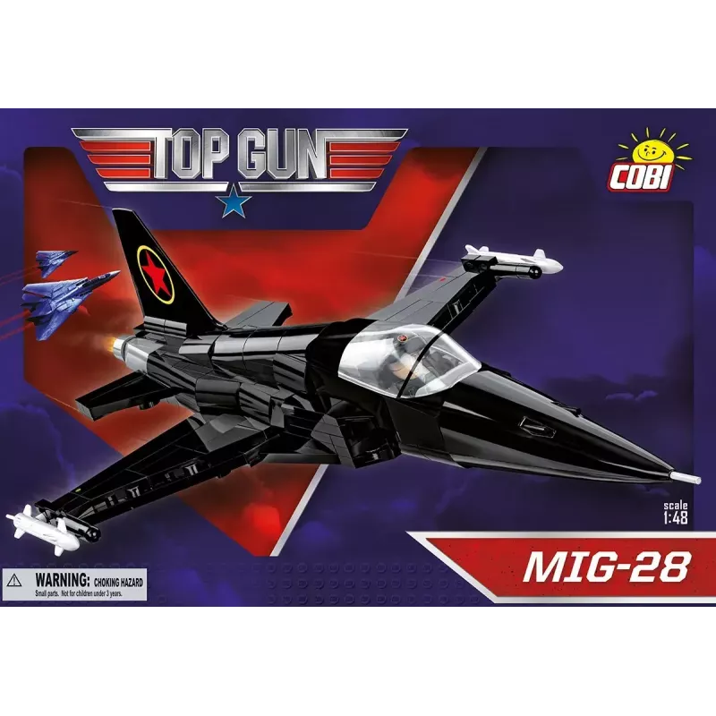 Konstruktorius Cobi Top Gun MiG-28 5859 1:48 mastelio modelio rinkinys, kolekcinis kaladėlių rinkinys