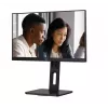 AOC 22E2UMF 21,5 colio (54,6 cm) VA ekranas, 1920 x 1080 Full HD, 75 Hz, 4 ms, HDMI, DisplayPort, VGA, USB šakotuvas, garsiakalbiai, pasukamas (pivot), keičiamo aukščio, juodas