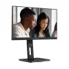 AOC 22E2UMF 21,5 colio (54,6 cm) VA ekranas, 1920 x 1080 Full HD, 75 Hz, 4 ms, HDMI, DisplayPort, VGA, USB šakotuvas, garsiakalbiai, pasukamas (pivot), keičiamo aukščio, juodas