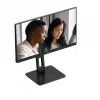 AOC 22E2UMF 21,5 colio (54,6 cm) VA ekranas, 1920 x 1080 Full HD, 75 Hz, 4 ms, HDMI, DisplayPort, VGA, USB šakotuvas, garsiakalbiai, pasukamas (pivot), keičiamo aukščio, juodas