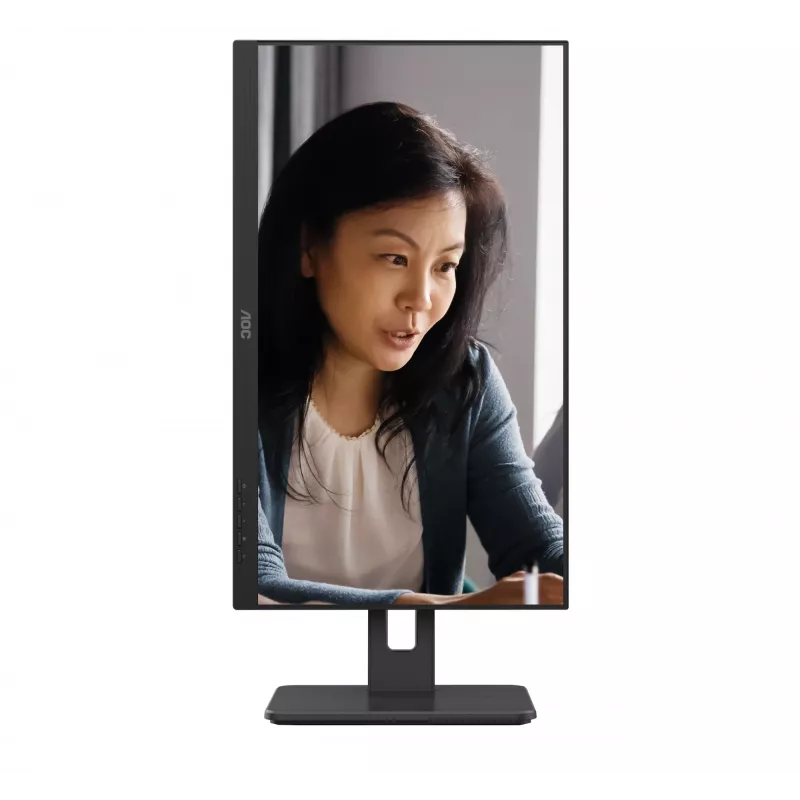 AOC 22E2UMF 21,5 colio (54,6 cm) VA ekranas, 1920 x 1080 Full HD, 75 Hz, 4 ms, HDMI, DisplayPort, VGA, USB šakotuvas, garsiakalbiai, pasukamas (pivot), keičiamo aukščio, juodas