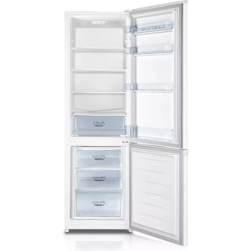 Laisvai pastatomas šaldytuvas-šaldiklis Gorenje RK4182PW4, 269 L bendras (198 L šaldytuvas, 71 L šaldiklis), baltas, apačioje šaldiklis