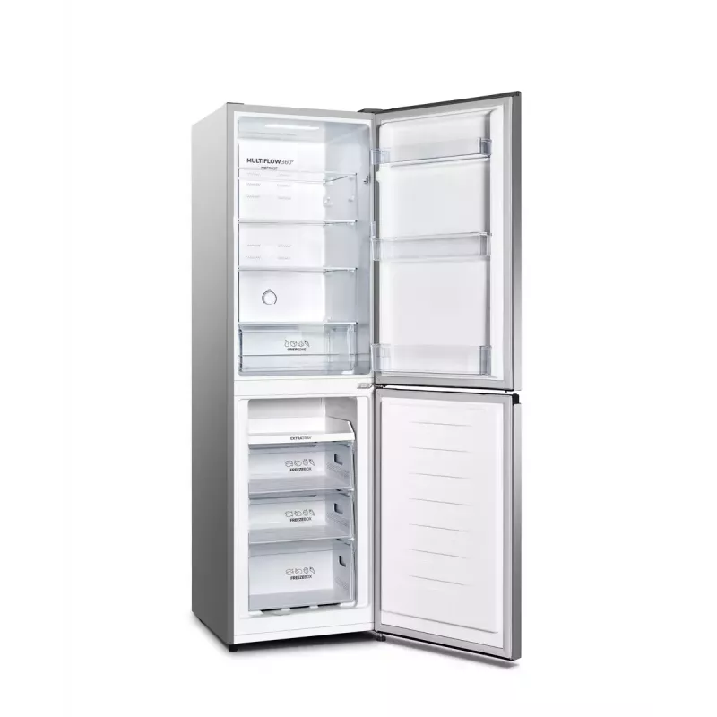 Laisvai pastatomas šaldytuvas-šaldiklis Gorenje NRK 418 ECS4 — 256 L bendras, šaldytuvas 171 L No Frost, šaldiklis 85 L, 41 dB, energijos klasė E