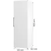 Gorenje R619EEW5 BK070B šaldytuvas, 398 L, SN-N, 38 dB, E, baltas