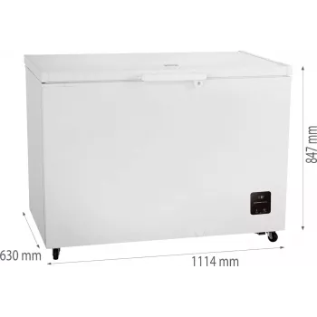 Šaldiklis skryninis Gorenje FH30EAW — 297 L neto, energijos klasė E, laisvai pastatomas, ekranas, baltas
