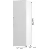 Gorenje FN619EEW5 BK070B šaldiklis, 280 L, 12.6 kg/24h, SN-N, No Frost, E, Baltas