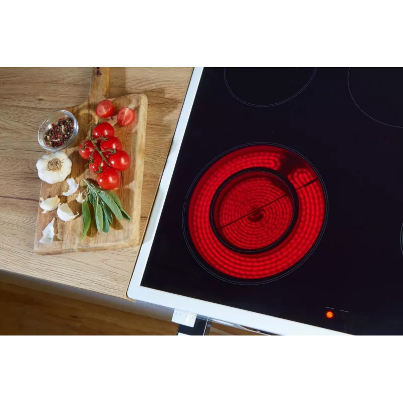 Gorenje GEC5A41WG Laisvai pastatoma viryklė Elektrinė Keraminė kaitlentė Balta