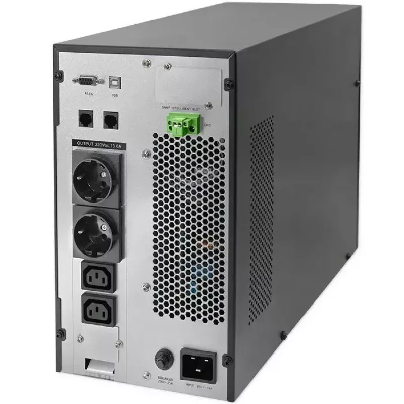 Nepertraukiamo maitinimo šaltinis QOLTEC 52282 3kVA Line-Interactive su LCD ekranu