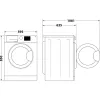 Whirlpool FFWDD 1076258 SV EE skalbyklė su džiovinimo funkcija, laisvai pastatoma, priekinio pakrovimo, balta
