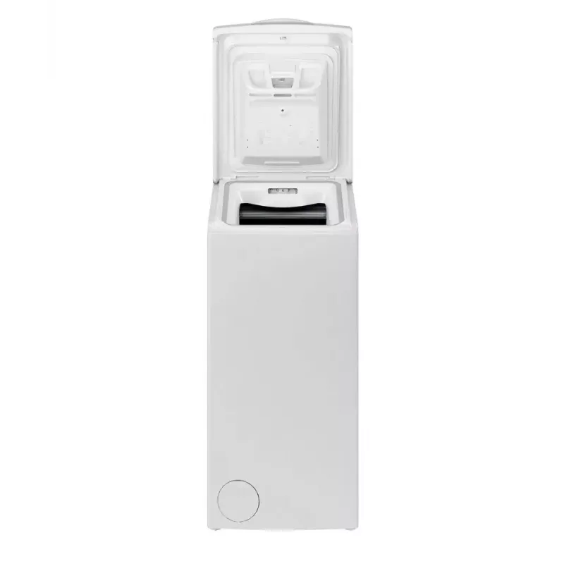 Skalbimo mašina su viršutiniu pakrovimu Indesit BTW L60400 EE/N — 6 kg, 1000 aps./min, 400×600×900 mm, balta
