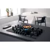 Whirlpool AKWL 728/NB Juoda įmontuojama dujinė kaitlentė 75 cm 5 zonų