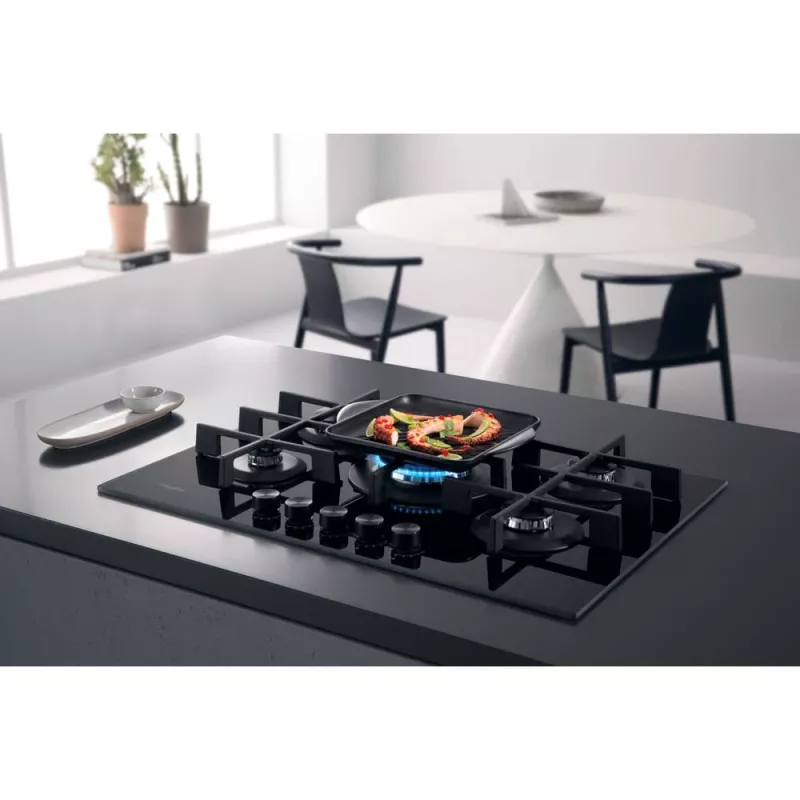 Whirlpool AKWL 728/NB Juoda įmontuojama dujinė kaitlentė 75 cm 5 zonų