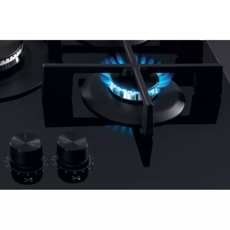 Whirlpool AKWL 728/NB Juoda įmontuojama dujinė kaitlentė 75 cm 5 zonų