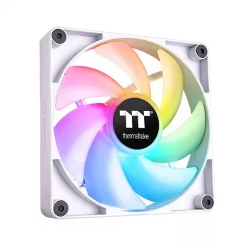 THERMALTAKE PC aušinimo ventiliatorius - CT120 ARGB Sync - 12cm - Baltas - 2 vnt. pakuotė