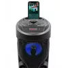 Nešiojamas stereo garsiakalbis SQUEAK SQ1004 Harmony BT 5.0, 40W RMS, Bluetooth 5.0, FM, LED, 8h baterija, Juoda