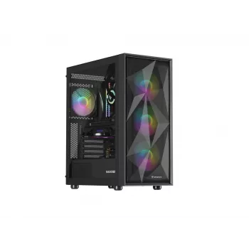 Korpusas GENESIS Diaxid 605 ARGB Midi Tower Juodas