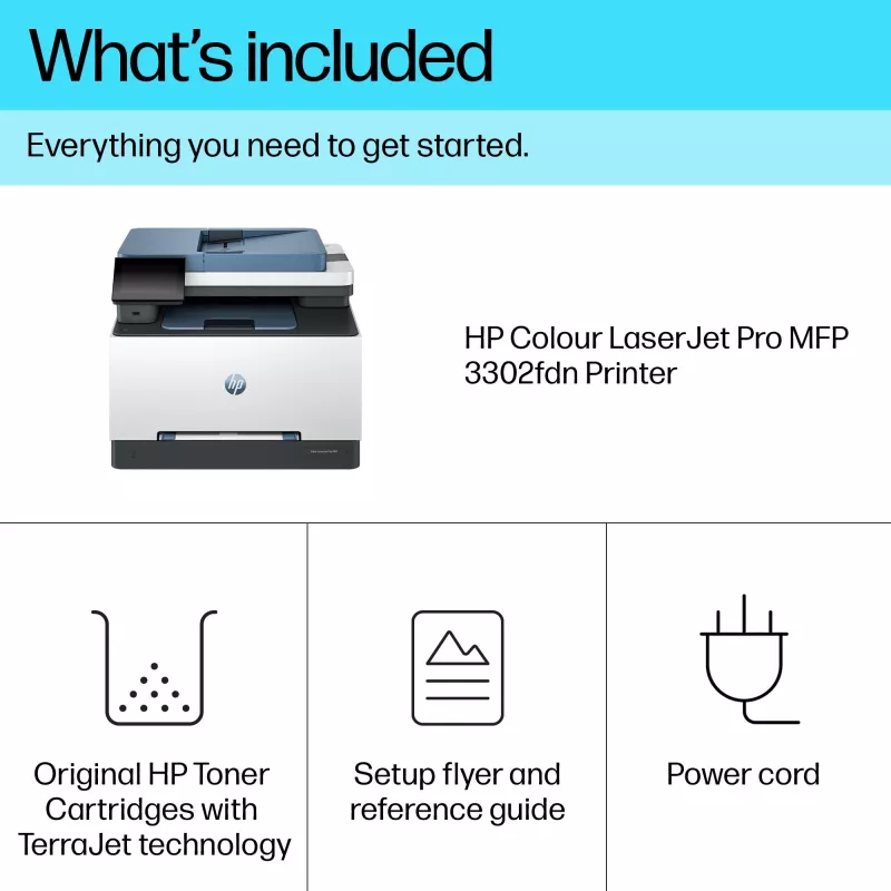 HP Color LaserJet Pro MFP 3302fdn spalvotas lazerinis daugiafunkcis įrenginys A4