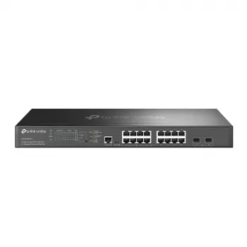 TP-Link Omada 16 prievadų 2,5G ir 2 prievadų 10GE SFP+ L2+ valdomas jungiklis su 8 PoE+ prievadais