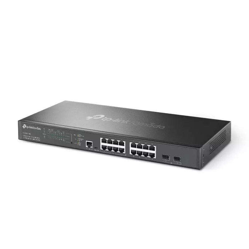 TP-Link Omada 16 prievadų 2,5G ir 2 prievadų 10GE SFP+ L2+ valdomas jungiklis su 8 PoE+ prievadais