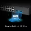 TP-Link Omada 16 prievadų 2,5G ir 2 prievadų 10GE SFP+ L2+ valdomas jungiklis su 8 PoE+ prievadais