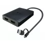 i-tec USB-A/USB-C Dual 4K/60 Hz HDMI vaizdo adapteris, 0,27 m