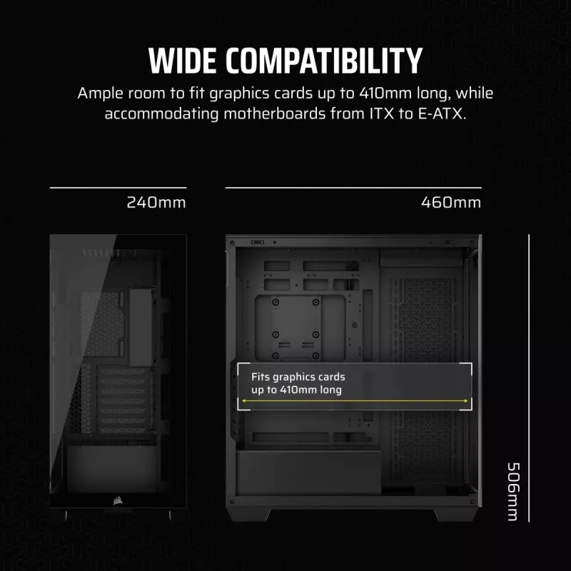 CORSAIR 3500X Mid-Tower korpusas