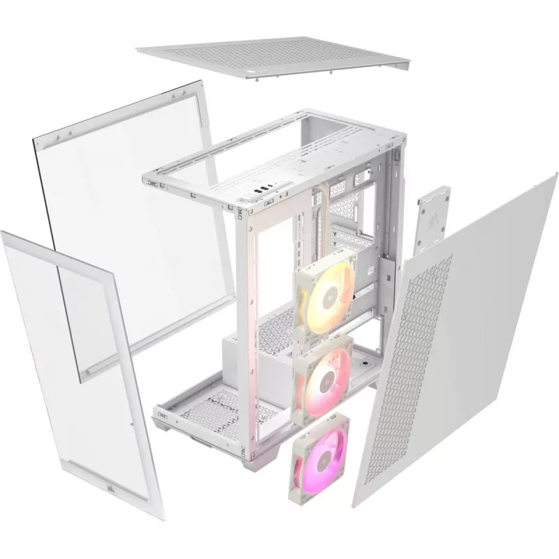 CORSAIR PC korpusas - Icue Link 3500X RGB Mid-Tower - Baltas