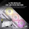CORSAIR PC korpusas - Icue Link 3500X RGB Mid-Tower - Baltas