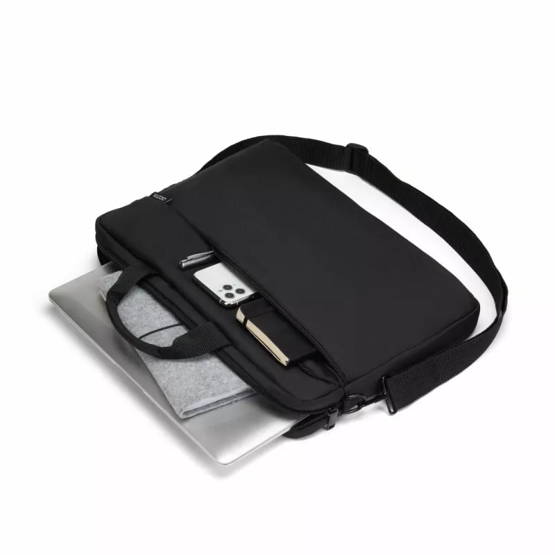 DICOTA Slim Case One - 14-16 colių nešiojamojo kompiuterio dėklas - Juodas / 300d perdirbtas poliesteris
