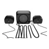 NATEC NGL-2111 namų audio mini sistema – 3 W RMS, 2 garsiakalbiai, 3,5 mm įvestis, 7,62 cm žemų dažnių garsiakalbis, juoda