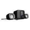 NATEC NGL-2111 namų audio mini sistema – 3 W RMS, 2 garsiakalbiai, 3,5 mm įvestis, 7,62 cm žemų dažnių garsiakalbis, juoda